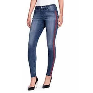 Skinnygirl red strip jeans size 30/10
